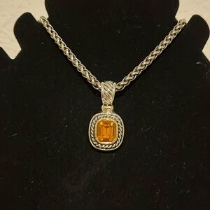 ON SALE $35. Silver Rhodium necklace.